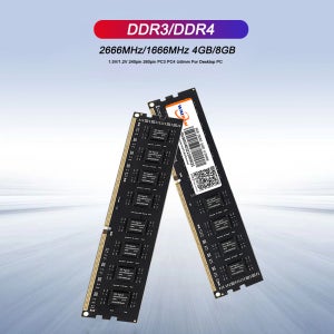 왈람 메모리아 RAM DDR4 2666MHz 8GB 데스크탑 RAM DDR3 1600MHz 4GB 1.5V 1.2V DDR4 8GB Udimm DIMM 내장형 컴퓨터 메모리 (PC