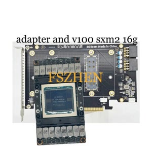 V100 16GB 32GB GPU SXM2+GPU SXM2 PCIE 어댑터 카드