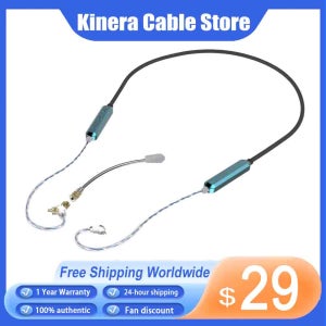 새로운 Kinera Celest SkySoar 이어폰 형 이어폰 Bluetooth 교수형 목 헤드폰 케이블 V5.3 (게임용 헤드셋 용 분리형 마이크 포함)