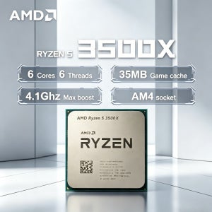 AMD Ryzen 5 3500X 3.6GHz 6코어 6스레드 CPU 프로세서 100% 새제품 R5 3500X 100-000000158 소켓 AM4 7NM 65W L3=32M