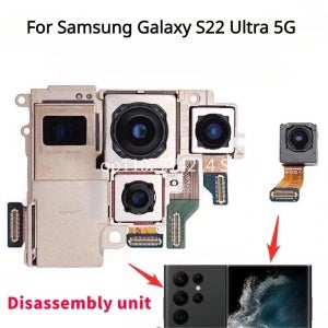 삼성 갤럭시 S22 울트라 5G 카메라 세트 SM-S908B SM-S908U 전면 카메라 (엘레포토 + 딥스팟 + 와이드 + 메인 카메라)