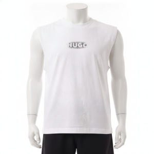 휴고보스 26SS Cotton Jersey Logo Print Tank Top 50555581 102 코튼 저지 로고 프린트 탱크 탑 1046126 835078  157746198