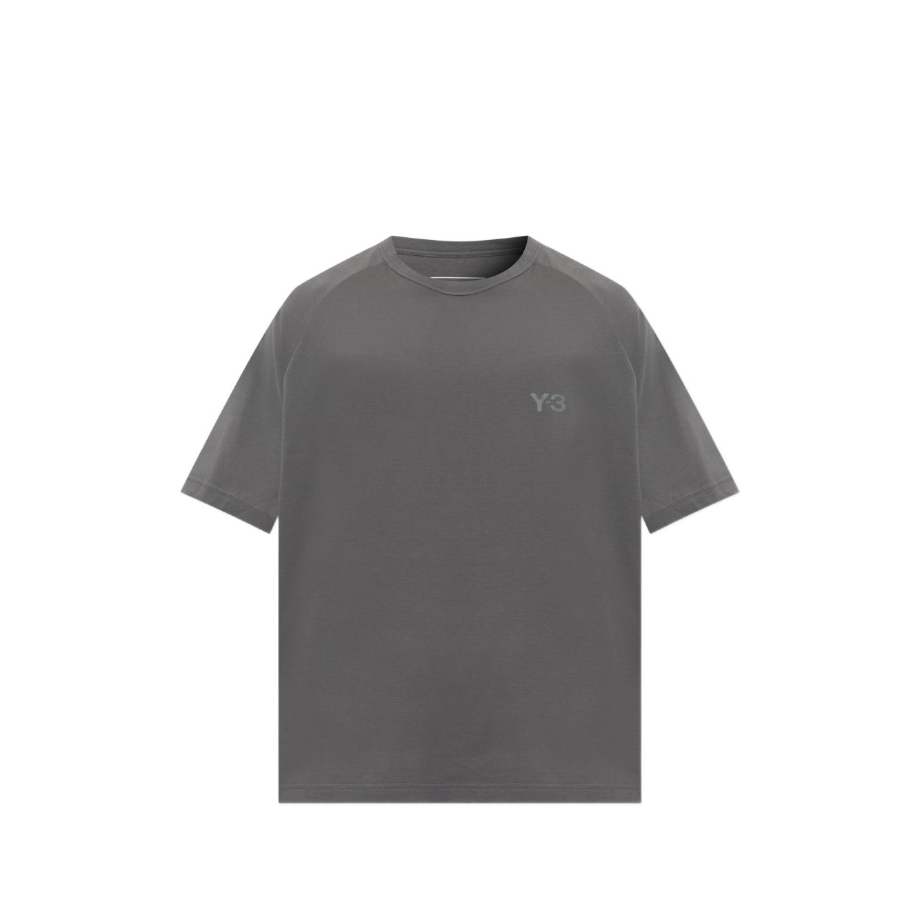 Y3 logo-print raglan-sleeve T-shirt 그레이계열 M(KR 100) KT97690