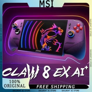 MSI 클로 8 EX AI+ 윈도우11 8인치 휴대용 게임 콘솔 인텔 코어 울트라 AI 게이밍 PC 120Hz 32GB 1TB PCIe4.0 SSD 포터블 게임 플레이어