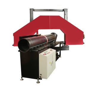 하이샤 HSM1200 다각도 밴드쏘 기계, HDPE 플라스틱 파이프 절단용 가열 기능 포함, 1200mm 용접 영역