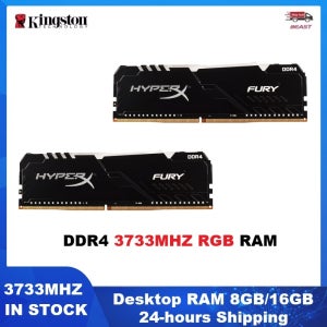 HYPERX FURY DDR4 데스크탑 메모리 RGB Ram 8GB 16GB 컴퓨터 게임 메모리 UDIMM 3733MHz PC4-30900 고성능 RAM 288핀