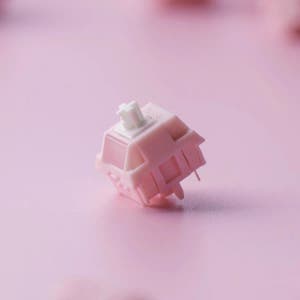 XLLAB X Keygeek Peach 스위치 리니어 5핀 POM RGB 37g 45g 기계식 게이밍 키보드 스위치 게이밍 키보드 PC 액세서리 키캡