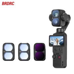 DJI 오즈모 포켓 4P용 BRDRC 렌즈 필터 키트 UV CPL ND 16 블랙 미스트 1/4 렌즈 필터 포켓 4 프로 카메라 액세서리