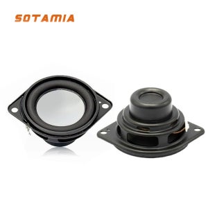 SOTAMIA 2개 1.5인치 오디오 풀레인지 베이스 스피커 4옴 5W 하이파이 스피커 사운드 음악 홈 라우드스피커 (JBL Clip3 Clip4 호환)
