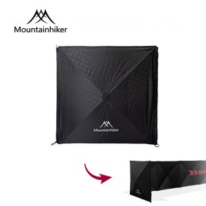 MOUNTAINHIKER 캠핑 방풍 쉴드 접합 가능한 야외 앞유리 벽 접이식 울타리 캠핑 용품윈드스크린