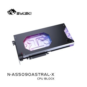 바이스키 N-AS5090ASTRAL-X GPU 블록 (ASUS ROG ASTRAL RTX 5090 O32G 게이밍 그래픽 카드 PC 수냉식 구리 RGB 라디에이터)
