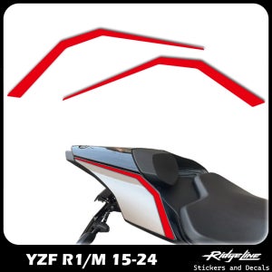 YAMAHA YZF R1 R1M 2015-2024 용 오토바이 페어링 리어 테일 라인 스티커 데칼