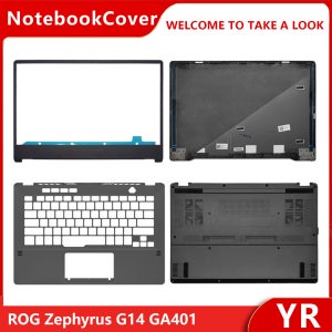 ROG Zephyrus G14 GA401 노트북 LCD 후면 상단 커버, 전면 베젤, 팜레스트, 상단 하단 케이스용 새 스크린 백 커버