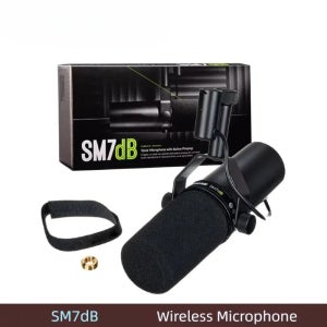 SM7dB 카디오이드 다이나믹 보컬 마이크 (내장 프리앰프 포함) 스튜디오 방송, 팟캐스팅, 스트리밍용 마이크로폰 SM7B