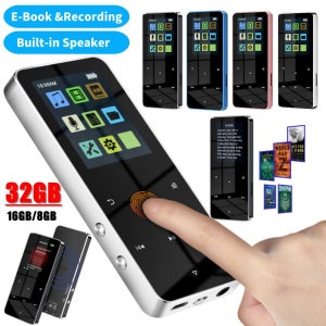 32GB/16GB/8GB 1.8인치 TFT Mp4 비디오 플레이어 USB 2.0 3.5mm 잭 MP3 플레이어 스포츠 워크맨 (전자책, 녹음 기능, 내장 스피커 포함)