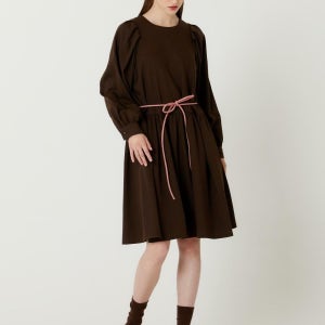 더스튜디오케이 PUFF SHIRRING MINI WOOL DRESS