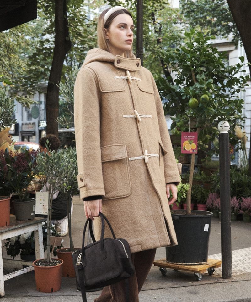 아노에틱 WOOL HOODED DUFFLE COAT