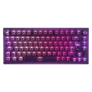 커세어 무선 기계식 키보드 K65 RGB PLUS 퍼플