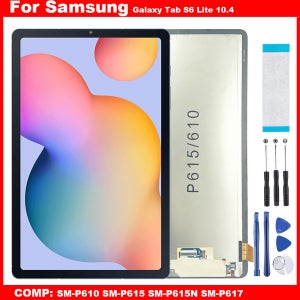 삼성 갤럭시 탭 S6 라이트 SM-P610 SM-P615 P615N SM-P617 10.4 LCD 디스플레이 터치 스크린 디지타이저 글래스 어셈블리