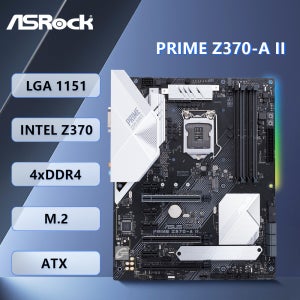 Asus PRIME Z370-A II 마더보드 LGA 1151 DDR4 64GB 인텔 Z370 M.2 ATX 지원 i3-8300 i3-9300T i5-9600 i7-9700T i5