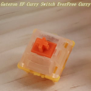 게이트론 EF 커리 스위치 에버프리 커리 스위치 5핀 리니어 50g POM 부드러운 미세 윤활 기계식 키보드 스위치용