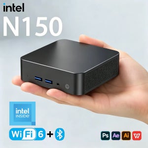 2026 미니 PC 인텔 N150 윈도우 11 프로 휴대용 컴퓨터 게이밍 PC 16GB 32GB 램 1TB 2TB SSD 사무용 학습용 와이파이 6 BT5.2 게이머 PC