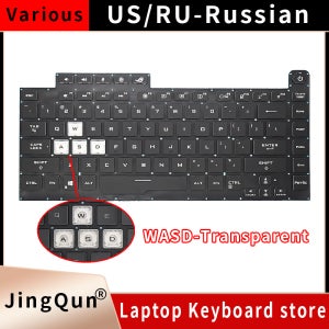 ASUS ROG G531 G531GW G531GU G531GD G531G 게임용 노트북 키보드 0KNR0-4613SF00 용 스페인어 라틴어 RGB/다채로운 백라이트 키보드