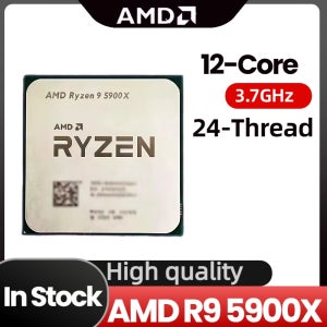 AMD R9 5900X Ryzen 9 5900X 3.7GHz~4.8GHz 12코어 24스레드 CPU 프로세서 7NM L2=6MB L3=64M 소켓 AM4