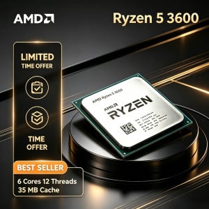 핫세일 100% 새 상품 정품 AMD 라이젠 5 R5 3600 6코어 12스레드 3.6GHz CPU 프로세서 LGA AM4