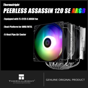 써멀라이트 PA 120 SE ARGB CPU 공랭 쿨러 GEN3 안티 그래비티 6 히트파이프 트윈 타워 지원 lLGA1700/1851/115X/1200/AM4/AM5