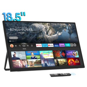 ZEUSLAP Z18TV – 18.5인치 구글 TV 스마트 모니터, 휴대폰, PS5, 노트북 보조 디스플레이용 120Hz 모니터 모드 탑재
