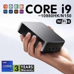미니 PC 인텔 코어 i9 10980HK/N150 윈도우 11 소형 포켓 컴퓨터 32GB 램 1/2TB SSD WIFI6 BT5.2 4K 데스크탑 PC 게이밍 컴퓨터