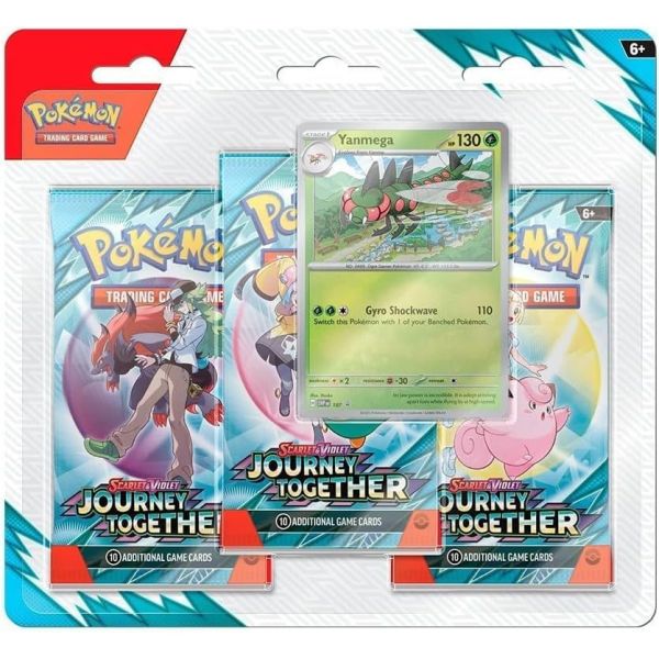 포켓몬 트레이딩 카드 게임 TCG 스칼렛 바이올렛 저니 투게더 부스터 블리스터 팩 3개입 얀메가 프로모