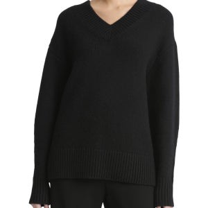 빈스 드롭 숄더 V넥 울 캐시미어 혼합 탑 브이넥 Dropped Shoulder V Neck Wool Cashmere Blend Top 317984563 156698423