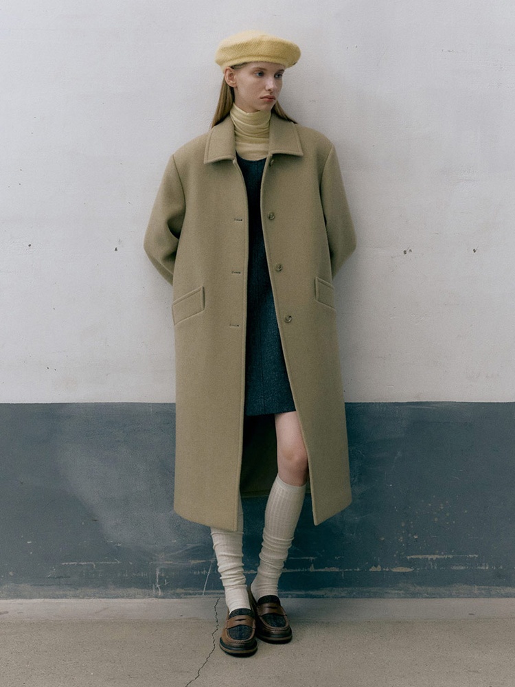 모우트 STANDARD MAC COAT_olive beige [MO24WCT004A]