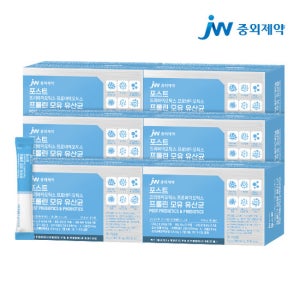 JW중외제약 포스트 프리프로바이오틱스 프롤린 모유유산균 6박스