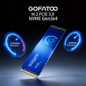 GOFATOO SSD M2 NVME 256GB 512GB 1TB 2TB SSD M.2 2280 PCIe 3.0×4 노트북 데스크탑 게임 콘솔용 내장형 솔리드 스테이트 드라이브