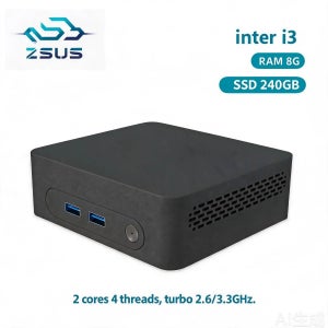 ZSUS i3 미니 PC 인텔 셀러론 데스크탑 게이밍 컴퓨터 8GB 16GB 128GB 240GB DDR4 USB3.0