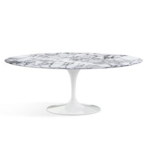 Knoll 놀 Saarinen 사리넨 타원형 다이닝 테이블 198x121 마블 화이트 16400479420761