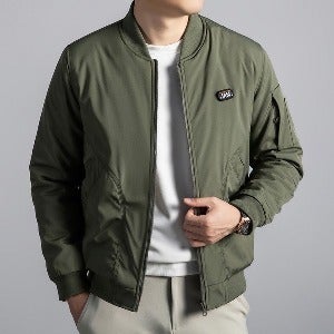 B-1125 블루종 패치 자켓