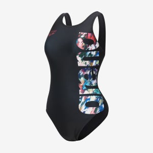아레나 베일드플라워 U백 블랙 [A6BL1PL09(BLK) 여자 실내수영복]