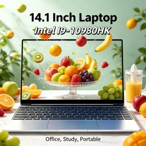 인텔 I9-10980HK 가성비 노트북, 가정 사무실용 안정적인 비즈니스 노트북, 14.1인치 120Hz IPS 화면, 5000mAh 배터리, 32GB 램, 2TB SSD 탑재