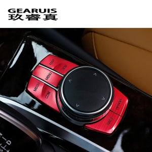 자동차 스타일링 인테리어 금속 멀티미디어 버튼 커버 트림 스티커, BMW 5 시리즈 G30 G38 2018-2023 액세서리