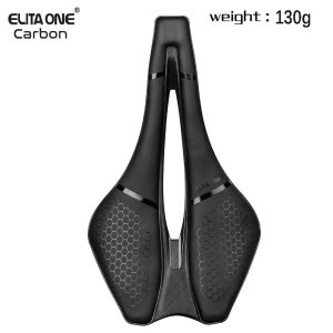 Elitaone 카본 레일 자전거 안장 130g 경량 245x139mm 향상된 사이클링 경험을 위한 도로 MTB 자전거 시터