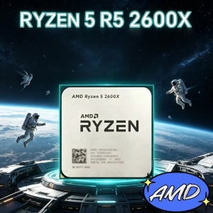 Ryzen 5 2600X AMD 데스크탑 프로세서 6C12T 3.6GHz 기본 주파수 95W TDP AM4 슬롯 DIY 게이밍 PC용(패키지 없음)