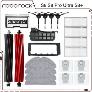 Roborock S8 S8 Pro Ultra S8+ 메인 사이드 브러시 걸레 천 HEPA 필터 먼지 봉투 로봇 진공 청소기 부품 액세서리