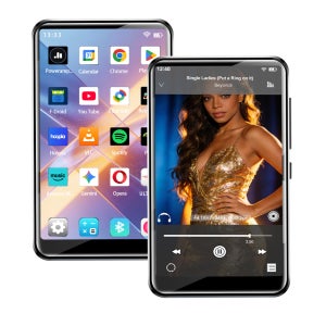 Famue BF61 안드로이드 10 WiFi MP3 플레이어 4GB RAM 32GB/64GB 저장공간 4인치 화면 블루투스 MP4 재생 스포티파이 판도라 플레이 스토어
