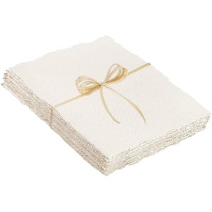25장 수채화 용지, 300 GSM 데클 엣지 용지 4 x 6인치 거친 질감의 수제 종이 면지 흰색 질감 용지
