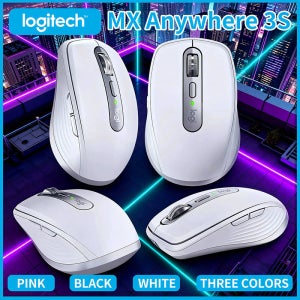 로지텍 MX 애니웨어 3S 컴팩트 퍼포먼스 마우스 인체공학적 디자인 충전식 빠른 스크롤링 노트북 PC 맥용