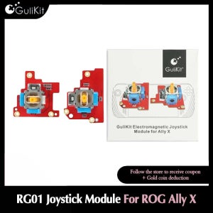 GuliKit RG01 전자기 조이스틱 모듈, 게임 액세서리 ROG Ally X 용 홀 효과 안티 드리프트 썸 스틱 교체